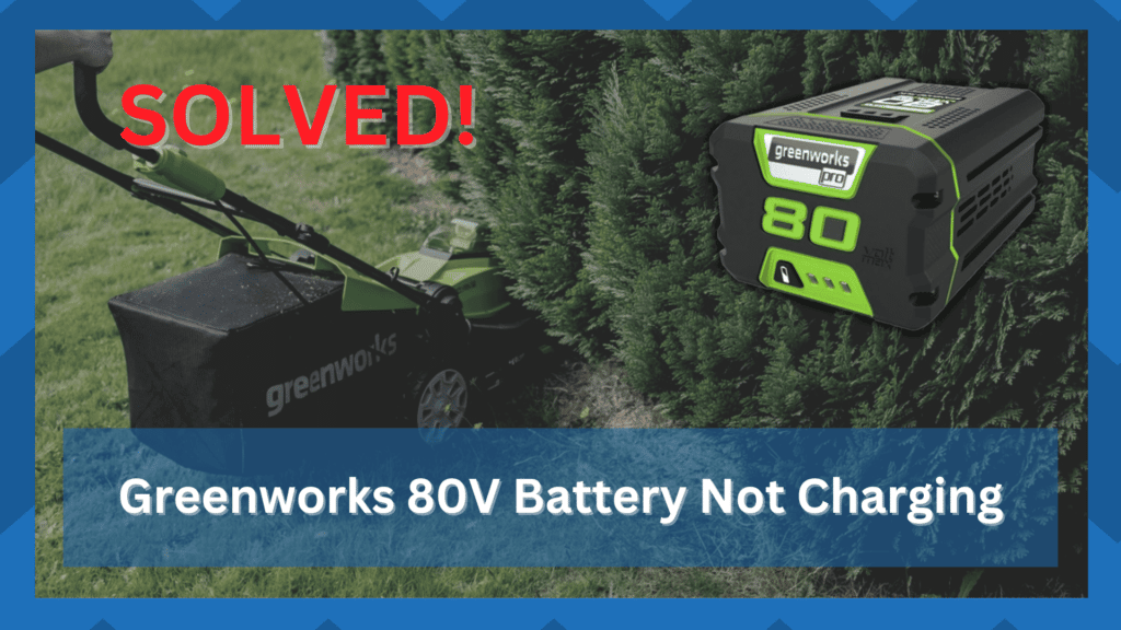 greenworks 80v battery not charging