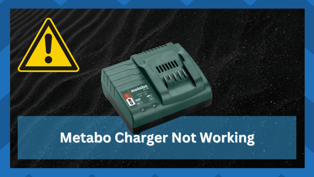 metabo charger not working
