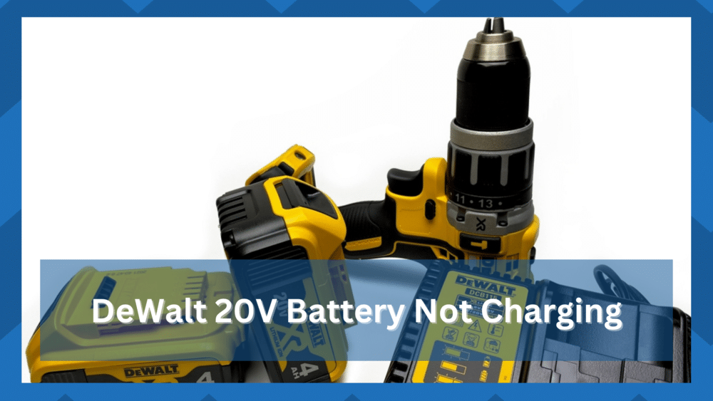 dewalt 20v battery not charging