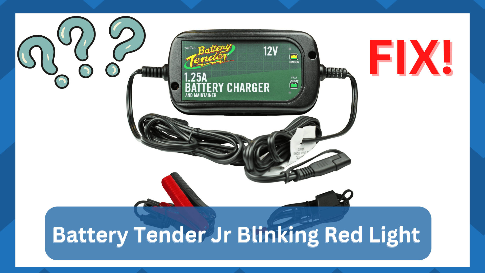 battery tender jr blinking red light