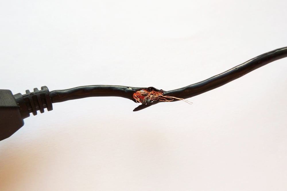 damaged cable