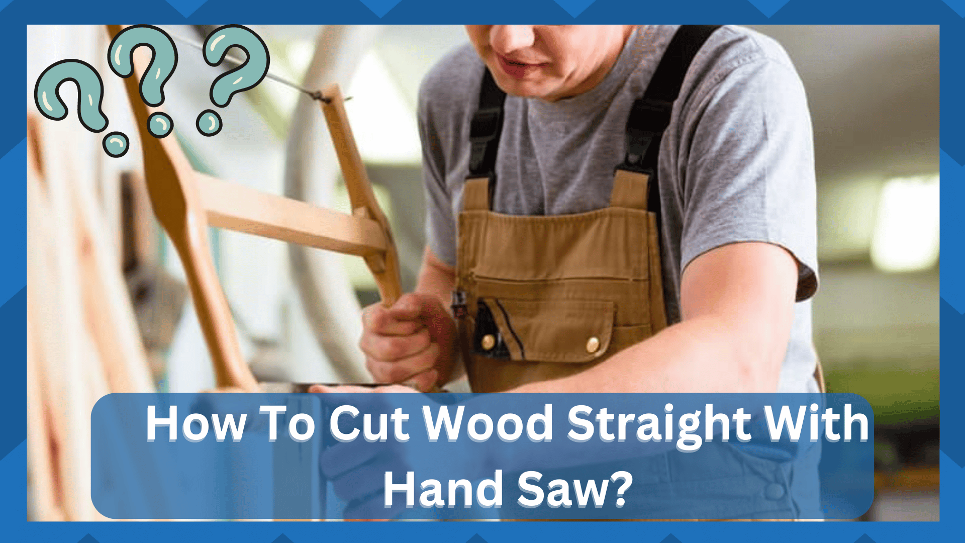 cut wood straight with hand saw
