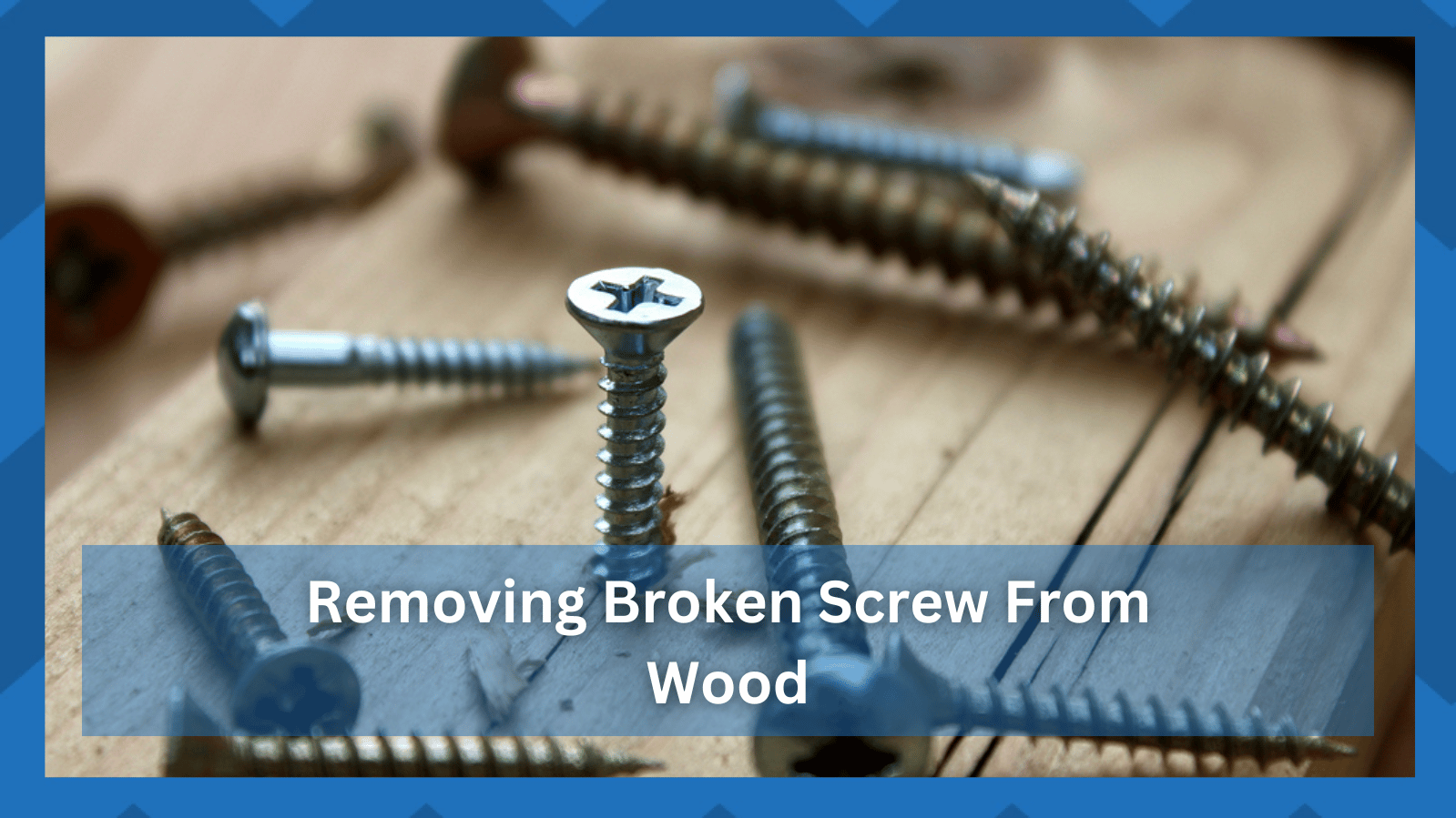 removing a broken screw from wood
