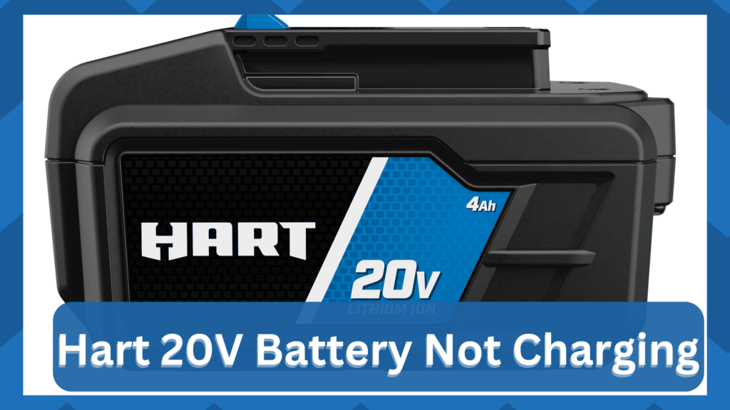 hart 20v battery not charging