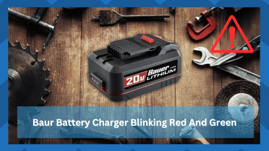 bauer battery charger blinking red and green