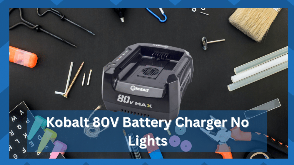 kobalt 80v battery charger no lights