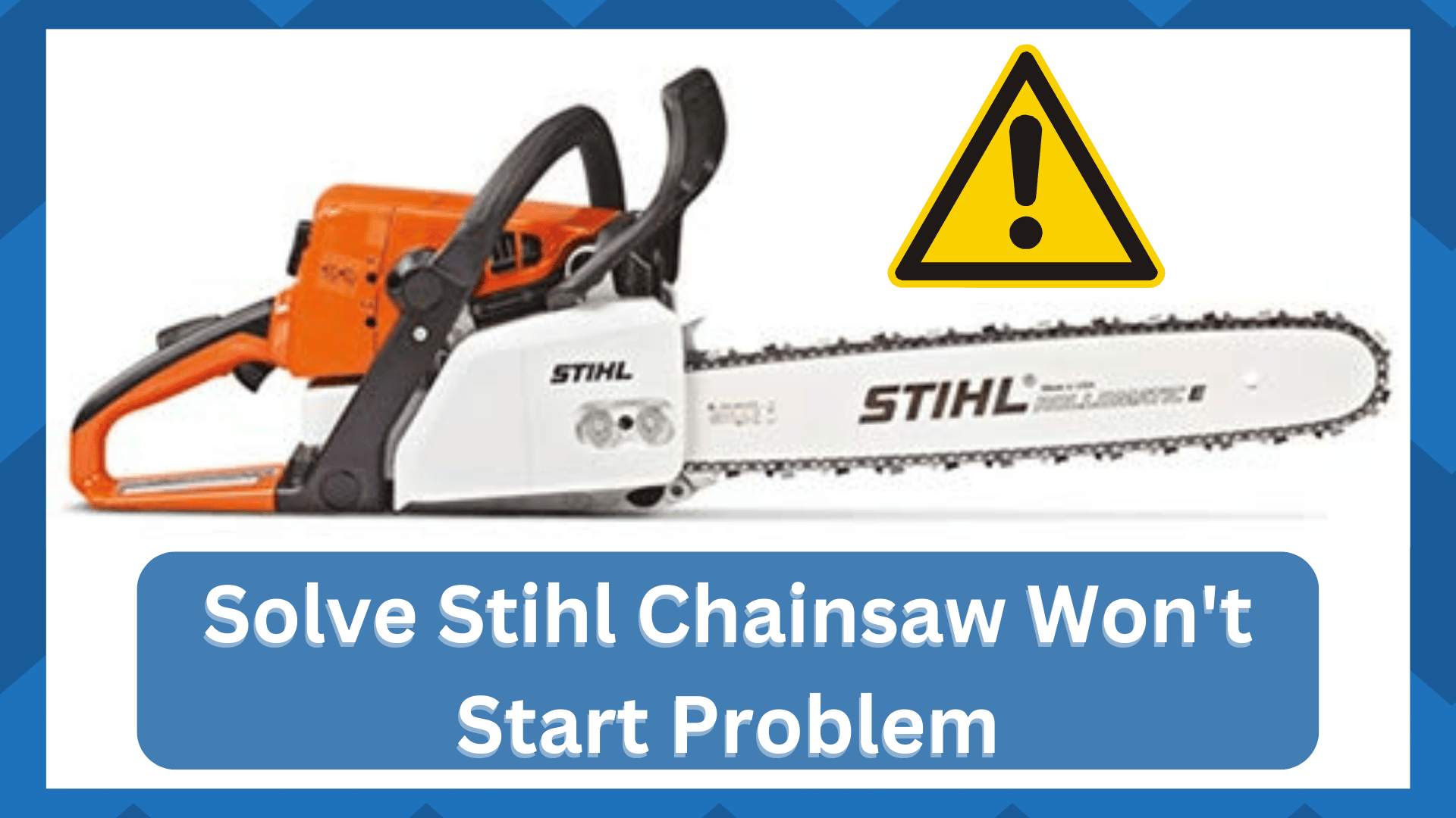 stihl chainsaw won't start