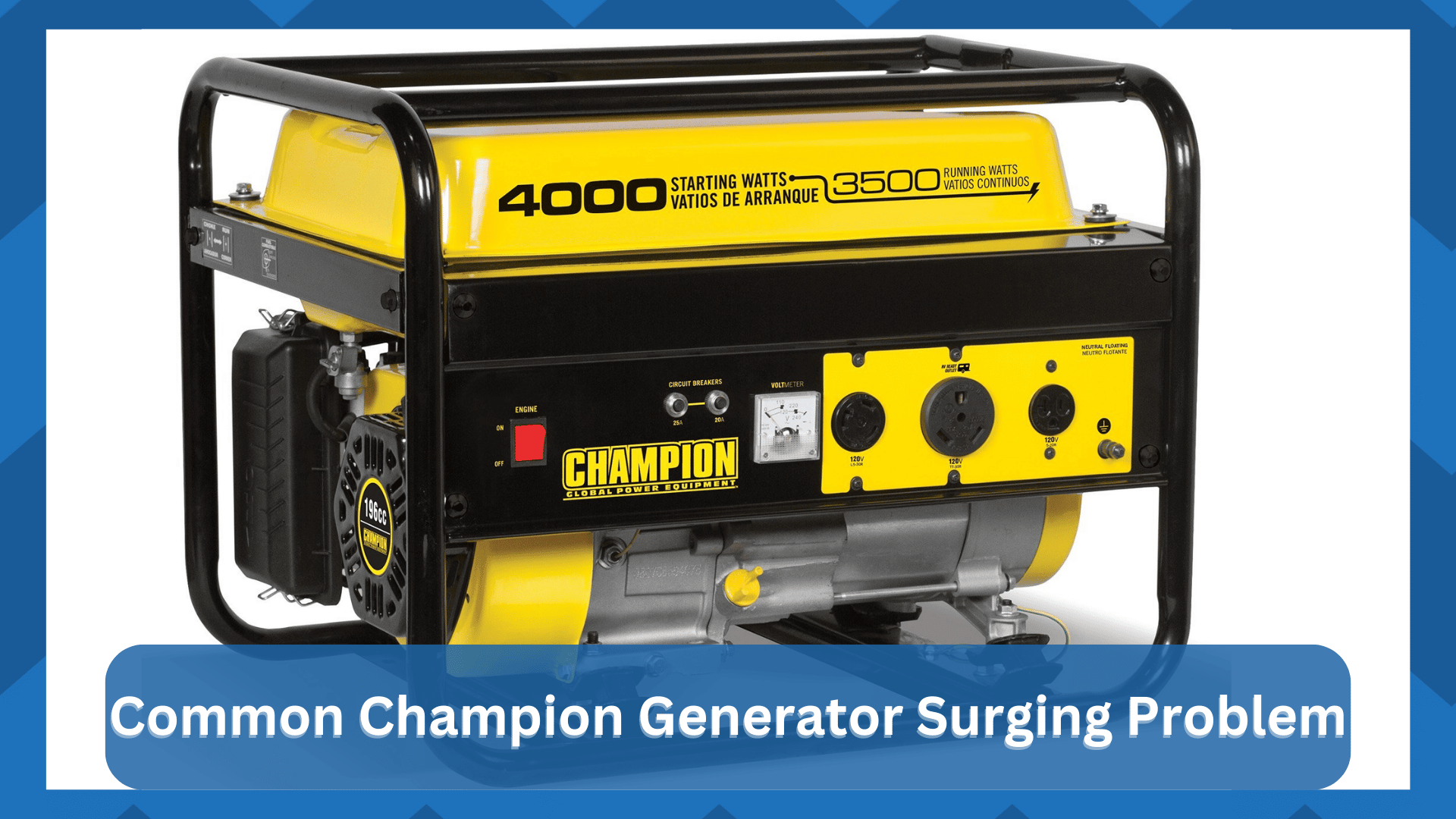 champion generator surging problem