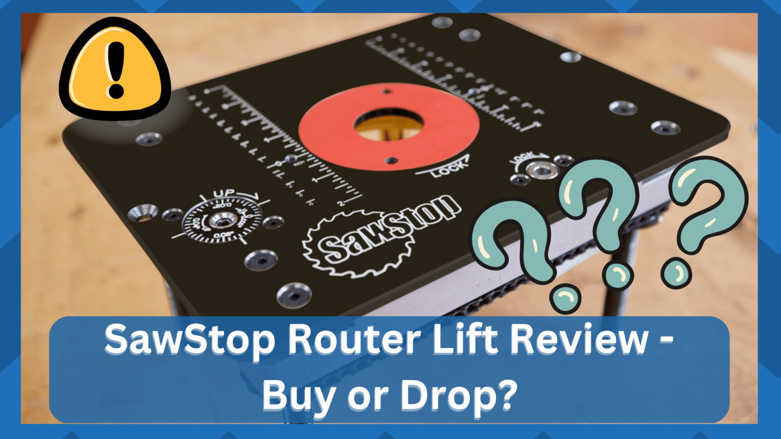 SawStop Router Lift Review Buy or Drop? HookedOnTool