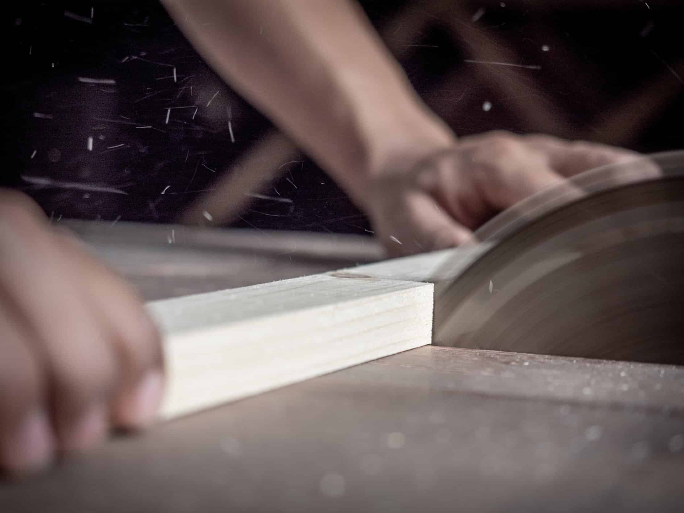 cutting wood with miter saw cutting wood with miter saw
