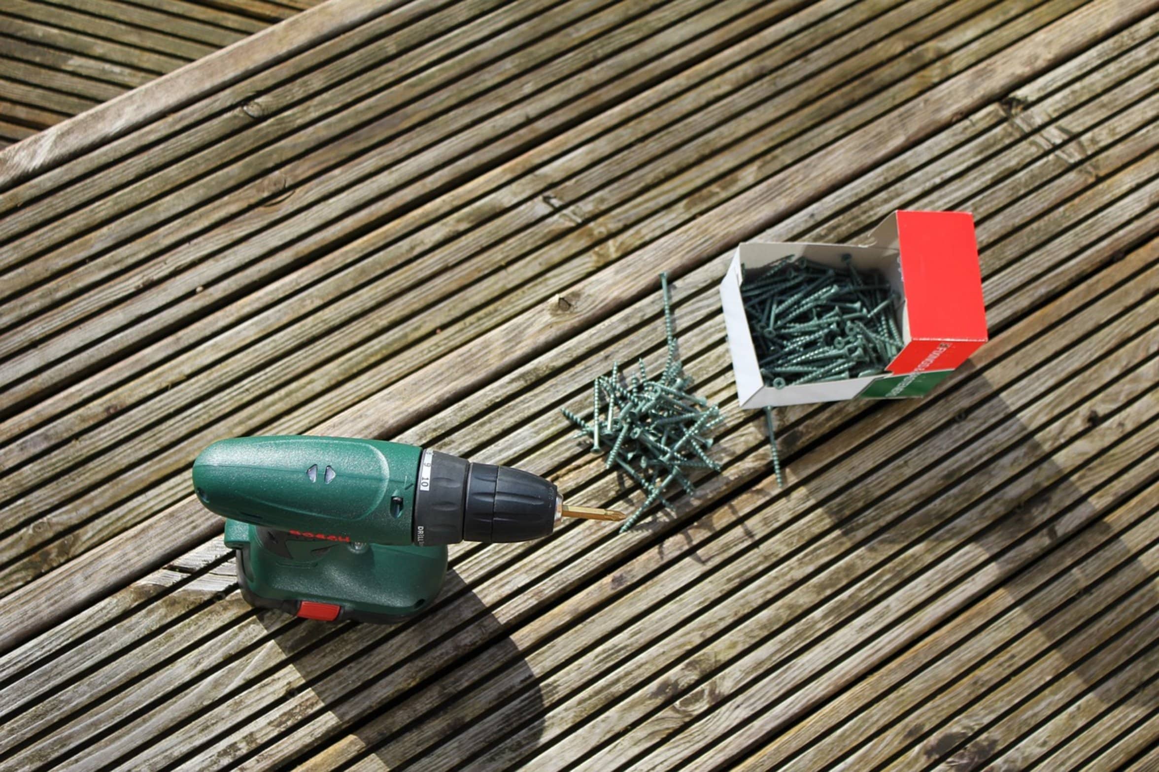 homeowner using power tools homeowner using power tools