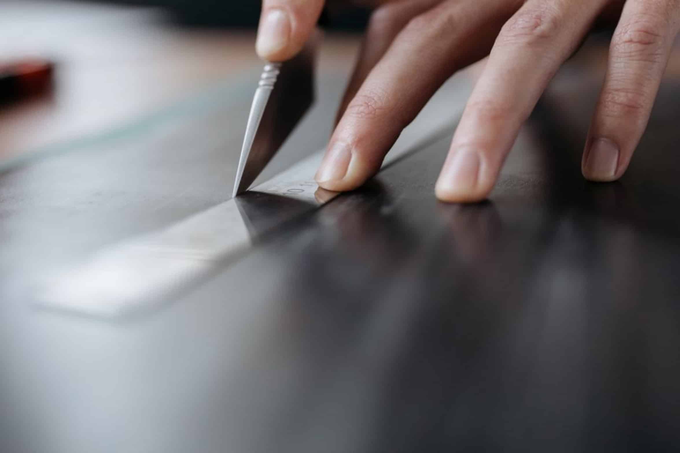 sharp knife edge close up sharp knife edge close up