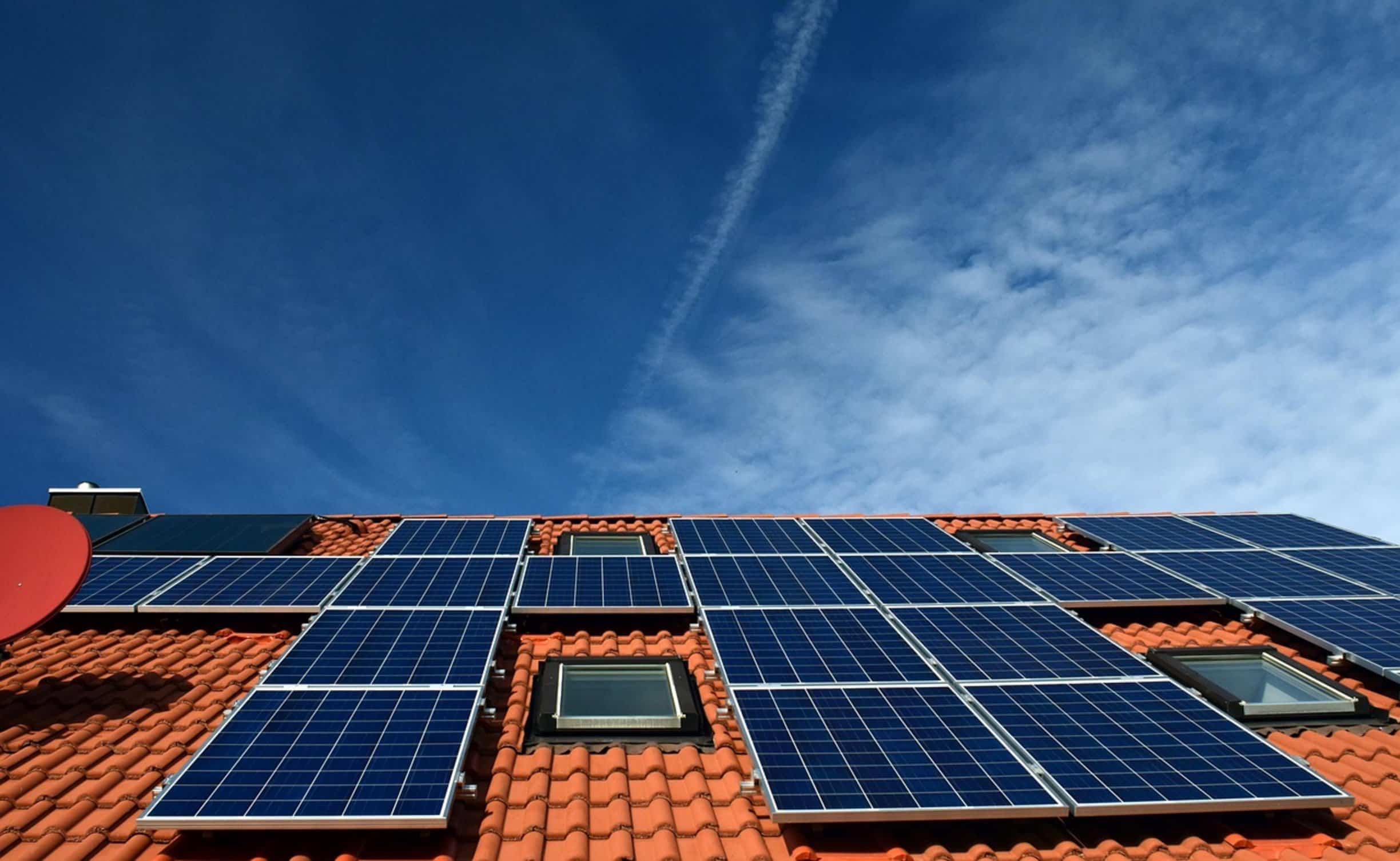 solar panel on roof solar panel on roof