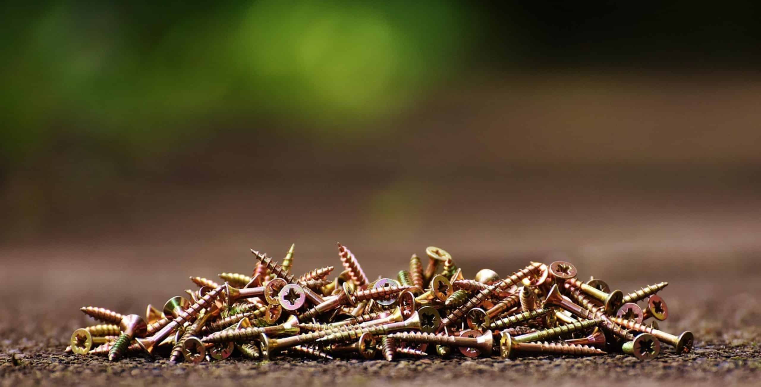 wood screws close up wood screws close up